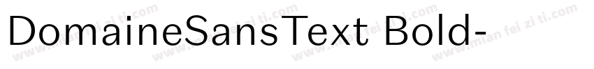 DomaineSansText Bold字体转换